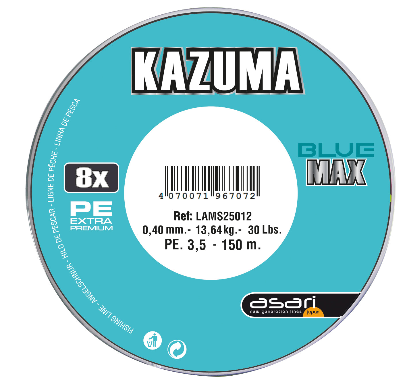 B/150m ASARI BLUE MAX 0,10mm